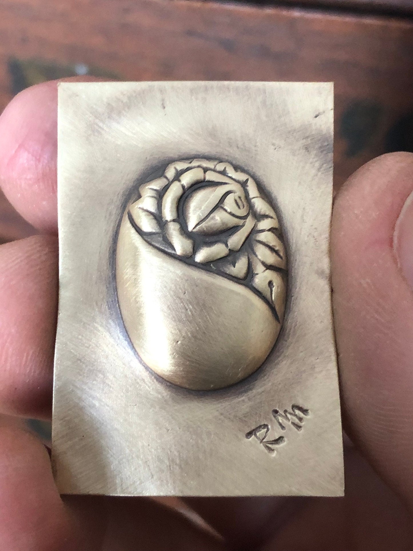 Pressed Metal Life and Death Impression for Jewelry Making